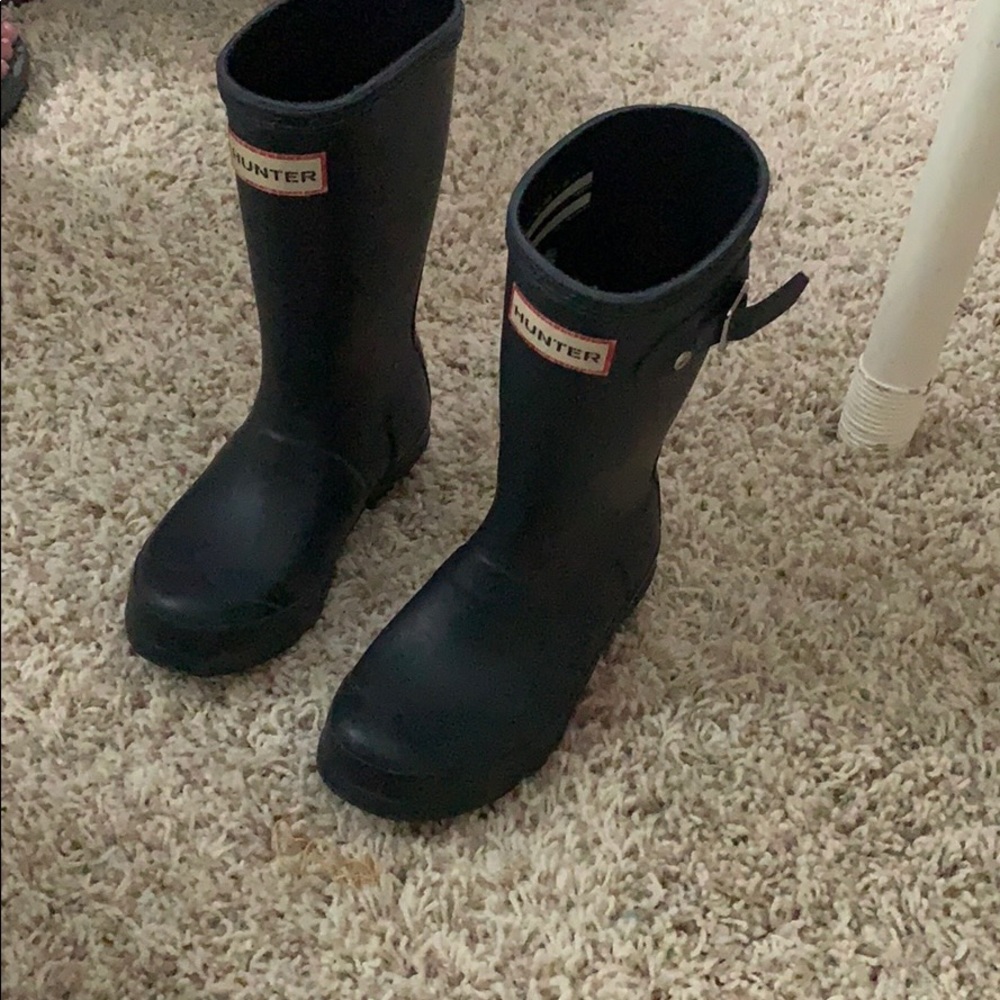 Youth Hunter Navy Blue Rain Boots